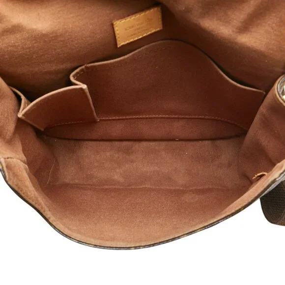 LOUIS VUITTON Authentic Brown Monogram Leather Shoulder Bag - Picture 9 of 12